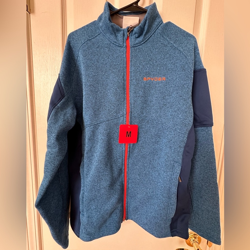 Brand New Spyder Men’s color block full zip jacket